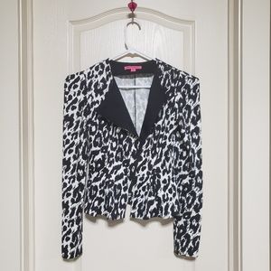 Blazer betsey Johnson cheetah print